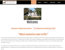 Tablet Screenshot of hobbyhouseretreat.com
